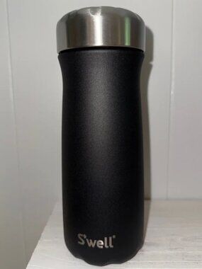 S'well Stainless Steel Traveler Water Bottle 16oz Black